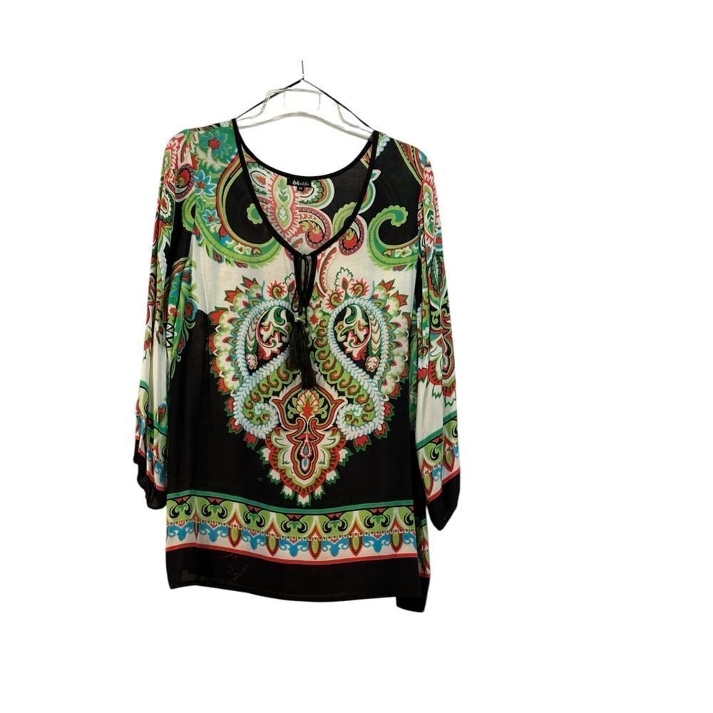 Women's Multicolor Paisley Top